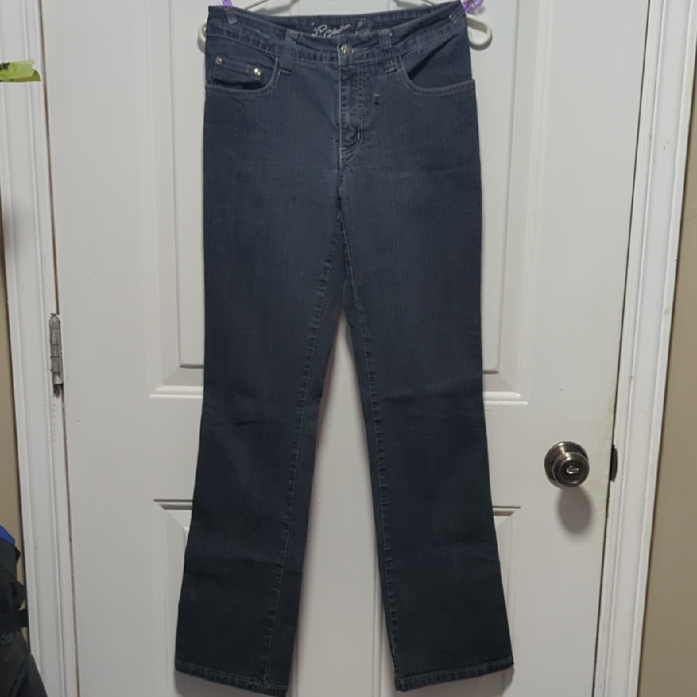 Elegant Dark Blue Boot Cut Jeans for Women